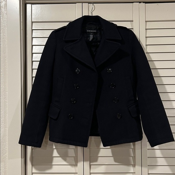 Club Monaco Jackets & Blazers - Club Monaco Women's Black Peacoat Size Large
